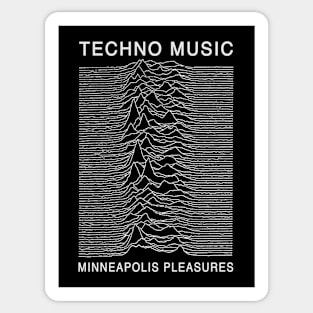 Techno Music - Minneapolis Pleasures Sticker